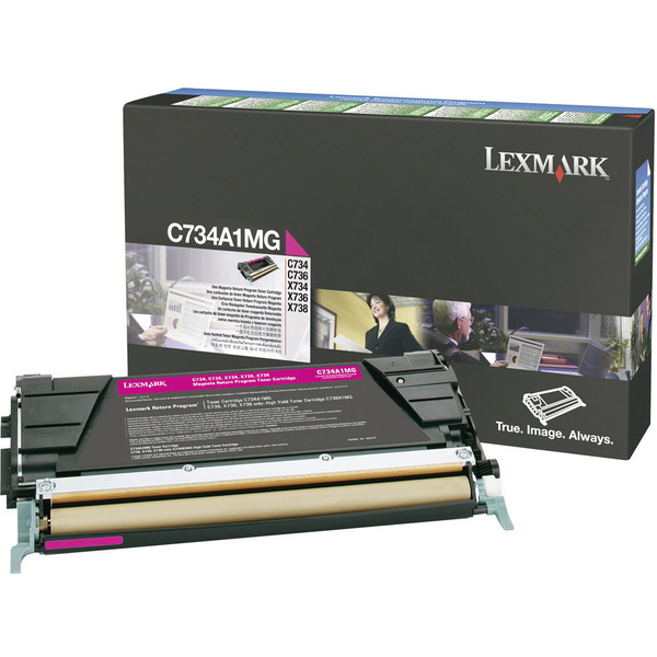 Lexmark Rückgabe Toner C734 C736 X734 X736 X738 C734A1MG Original Magenta 6000 Seiten