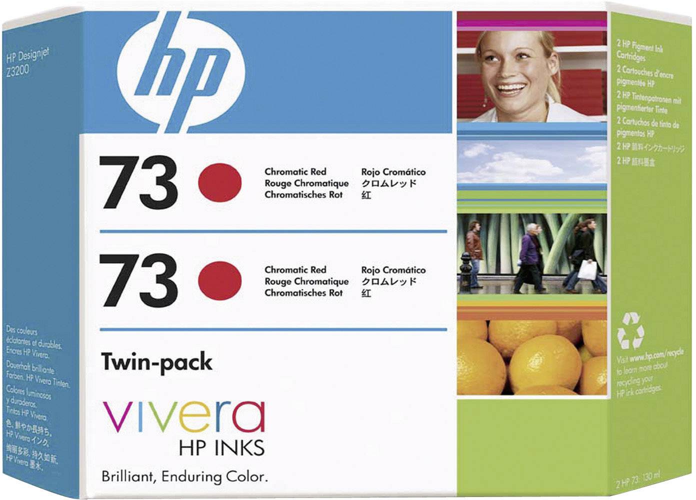 HP Druckerpatrone 73 Original Rot CD952A