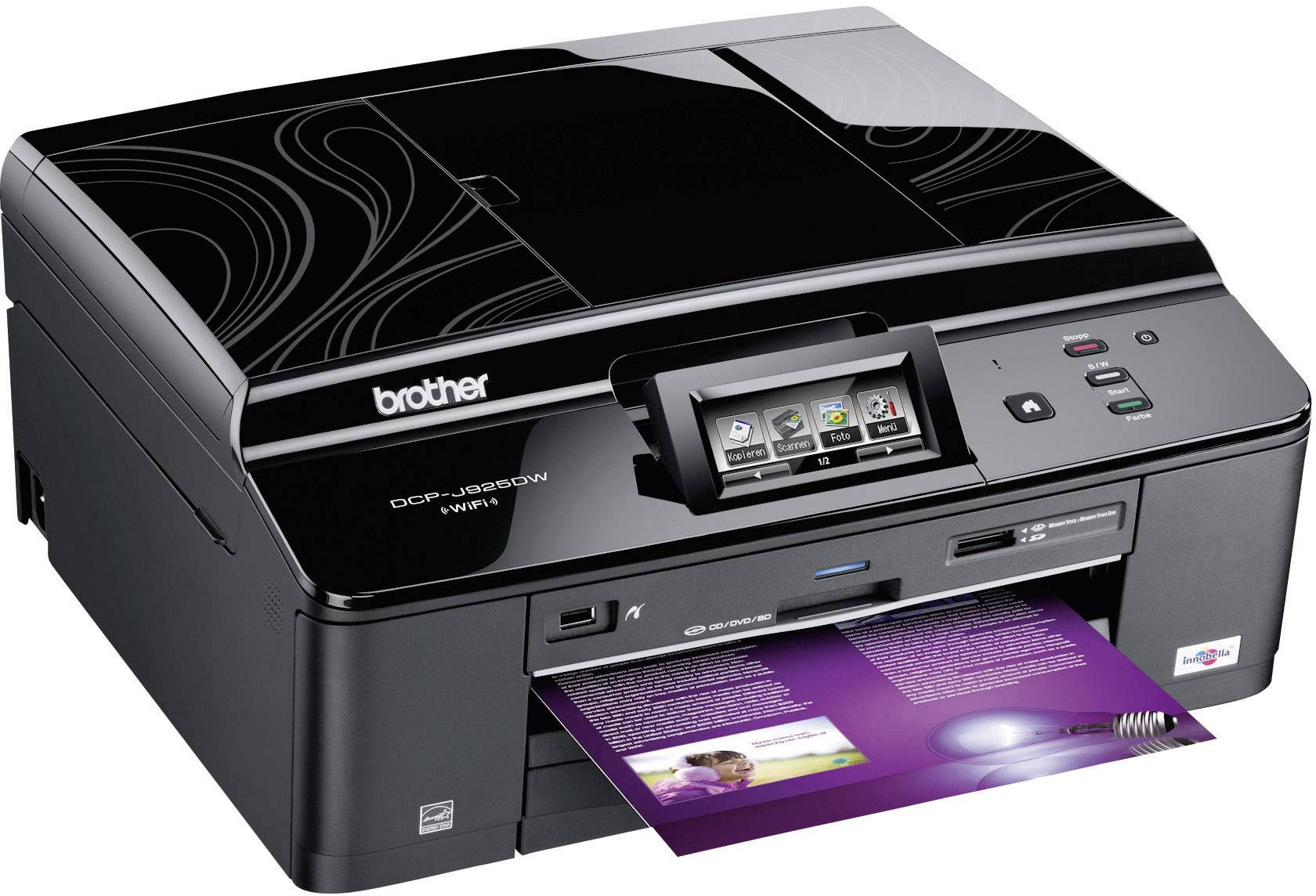 Brother DCP-J925DW, Multifunktionsgerät Tinte 3in1, USB,LAN,WLAN,Duplex,ADF, (Drucker,Kopierer,Scanner)