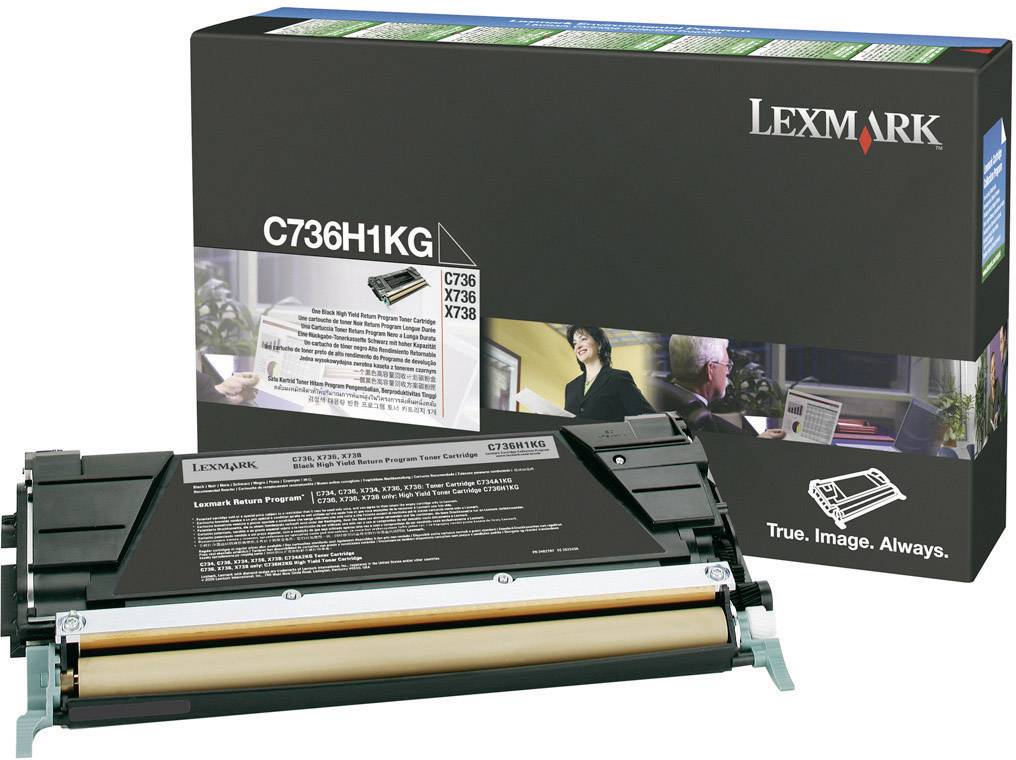 Lexmark Rückgabe Tonerkassette C736 X736 X738 Original Schwarz 12000 Seiten C736H1KG