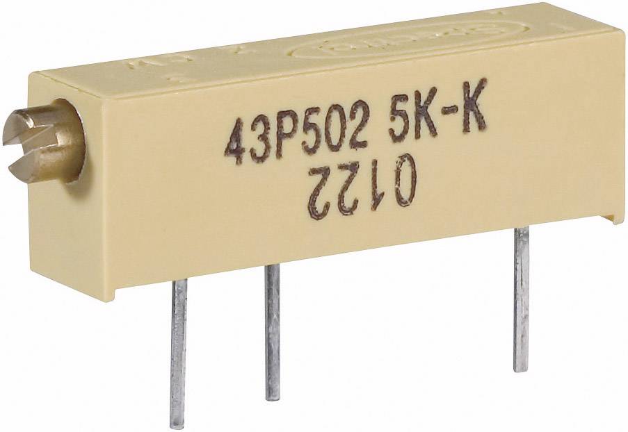 Vishay M43P102KB40 M43P102KB40 Spindeltrimmer 15-Gang linear 0.75W 1kΩ 5400°