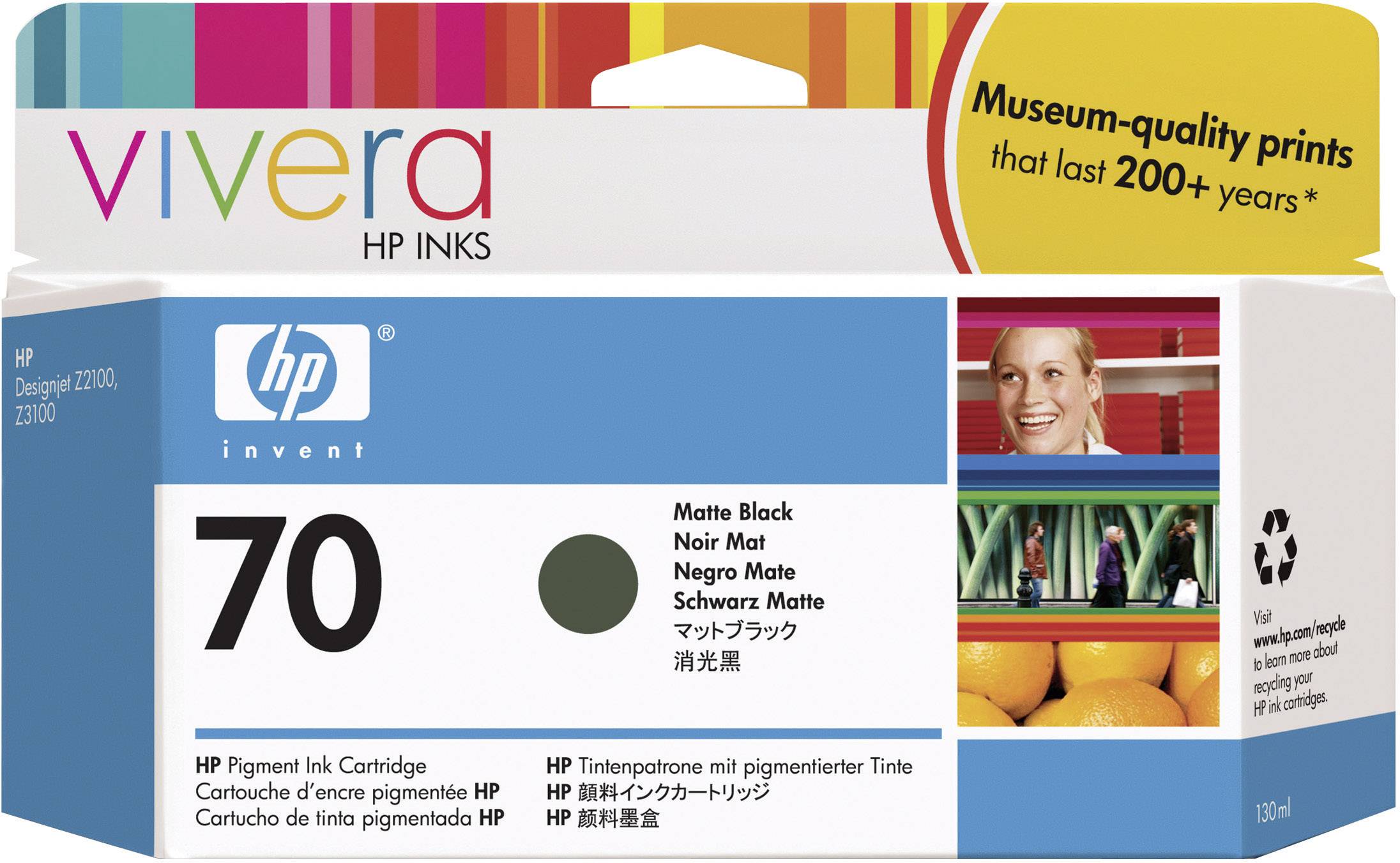 HP Druckerpatrone 70 Original Matt Schwarz C9448A