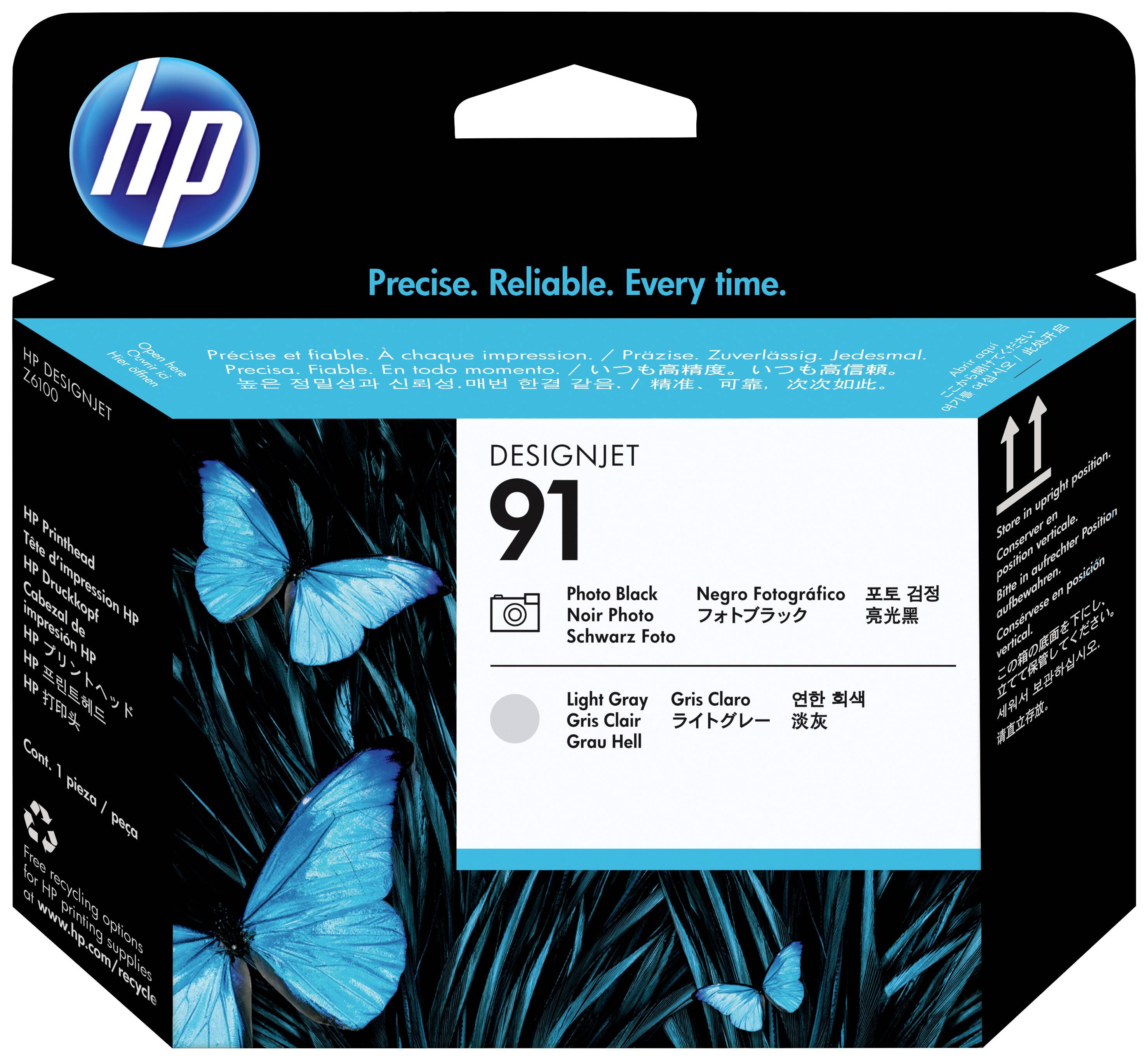 HP 91 - Hellgrau, Photo schwarz - Druckkopf - für DesignJet Z6100