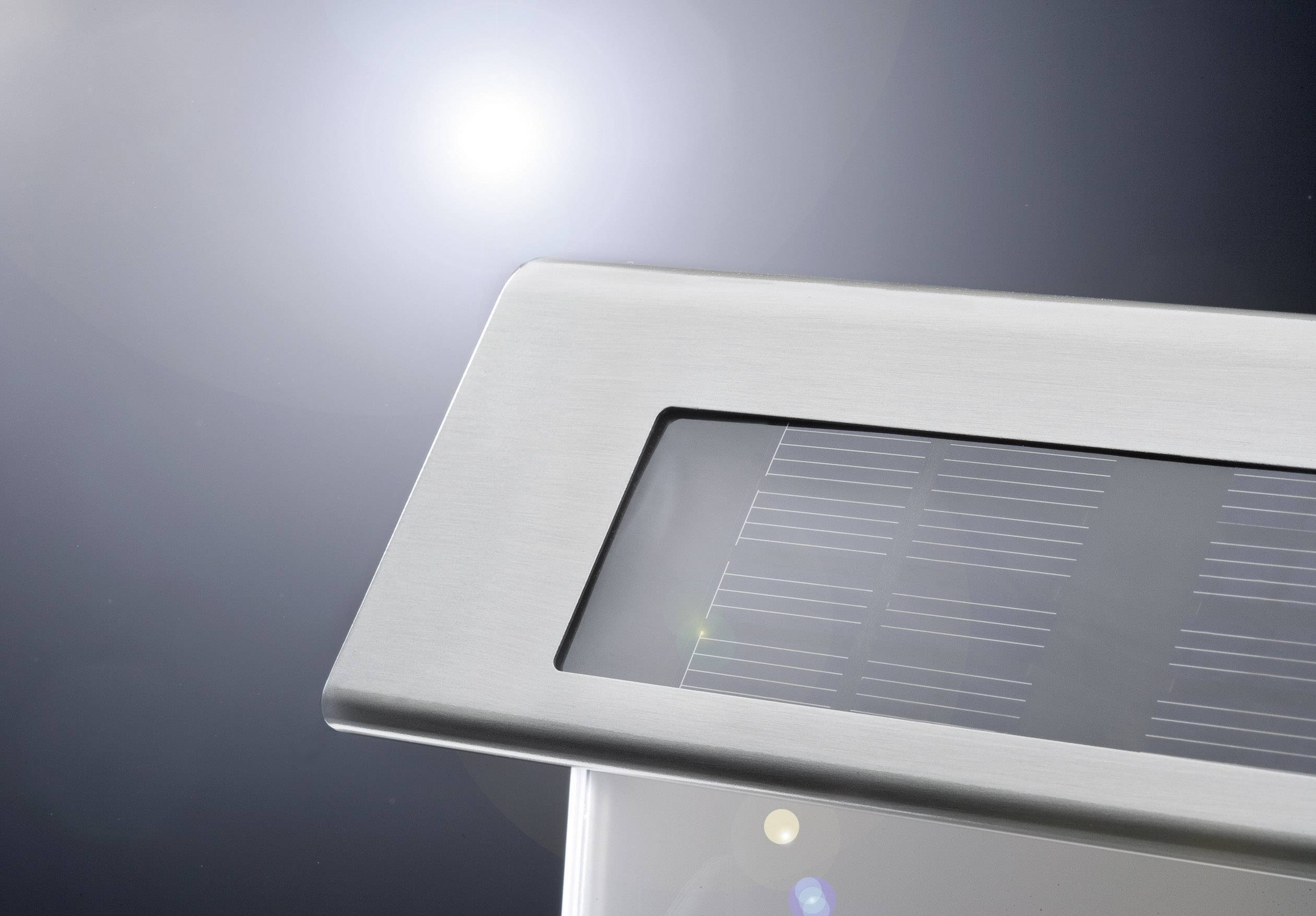 Paulmann 93765 Solar-Hausnummernleuchte 0.2 W Warmweiß Edelstahl, Weiß