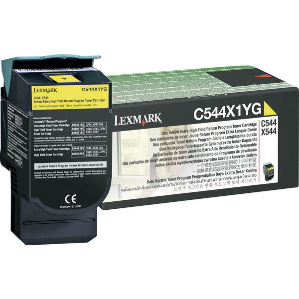 Lexmark Rückgabe Tonerkassette C544 C546 X544 X546 X548 Original Gelb 4000 Seiten C544X1YG