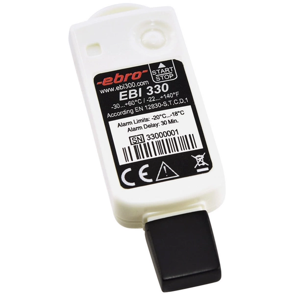 Ebro 1340-6332 EBI 330-T30 Temperatur-Datenlogger Messgröße Temperatur -30 bis 60 °C Ebro 1340-6332 EBI 330-T30 Temperatur-Datenlogger Messgröße Temperatur -30 bis 60 °C