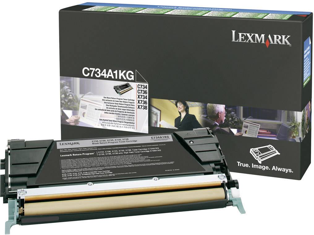 Lexmark Rückgabe Tonerkassette C734 C736 X734 X736 X738 Original Schwarz 8000 Seiten C734A1KG