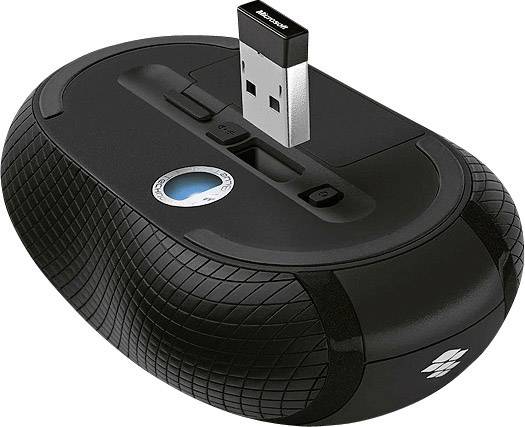 Microsoft Wireless Mobile Mouse 4000 Business Maus Funk Optisch Schwarz 4 Tasten 1000 dpi