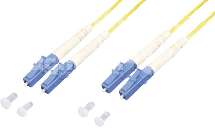 Lightwin LDP-09 LC-LC 1.0 Glasfaser LWL Anschlusskabel 1.00 m Gelb [1x LC-Stecker - 1x LC-Stecker] 9/125 µ Singlemode OS1