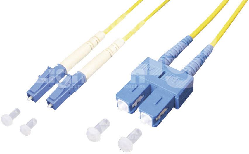 Lightwin LDP-09 LC-SC 5.0 Glasfaser LWL Anschlusskabel 5.00 m Gelb [1x LC-Stecker - 1x SC-Stecker] 9/125 µ Singlemode OS1