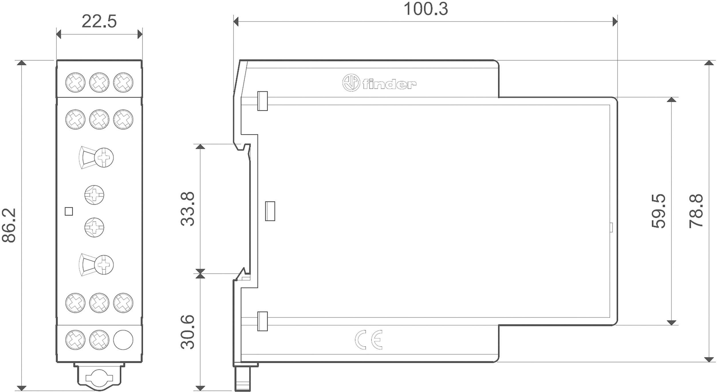 Finder 83.02.0.240.0000 83.02.0.240.0000 Zeitrelais Multifunktional 1 St. Zeitbereich: 0.05 s (min) 2 Wechsler