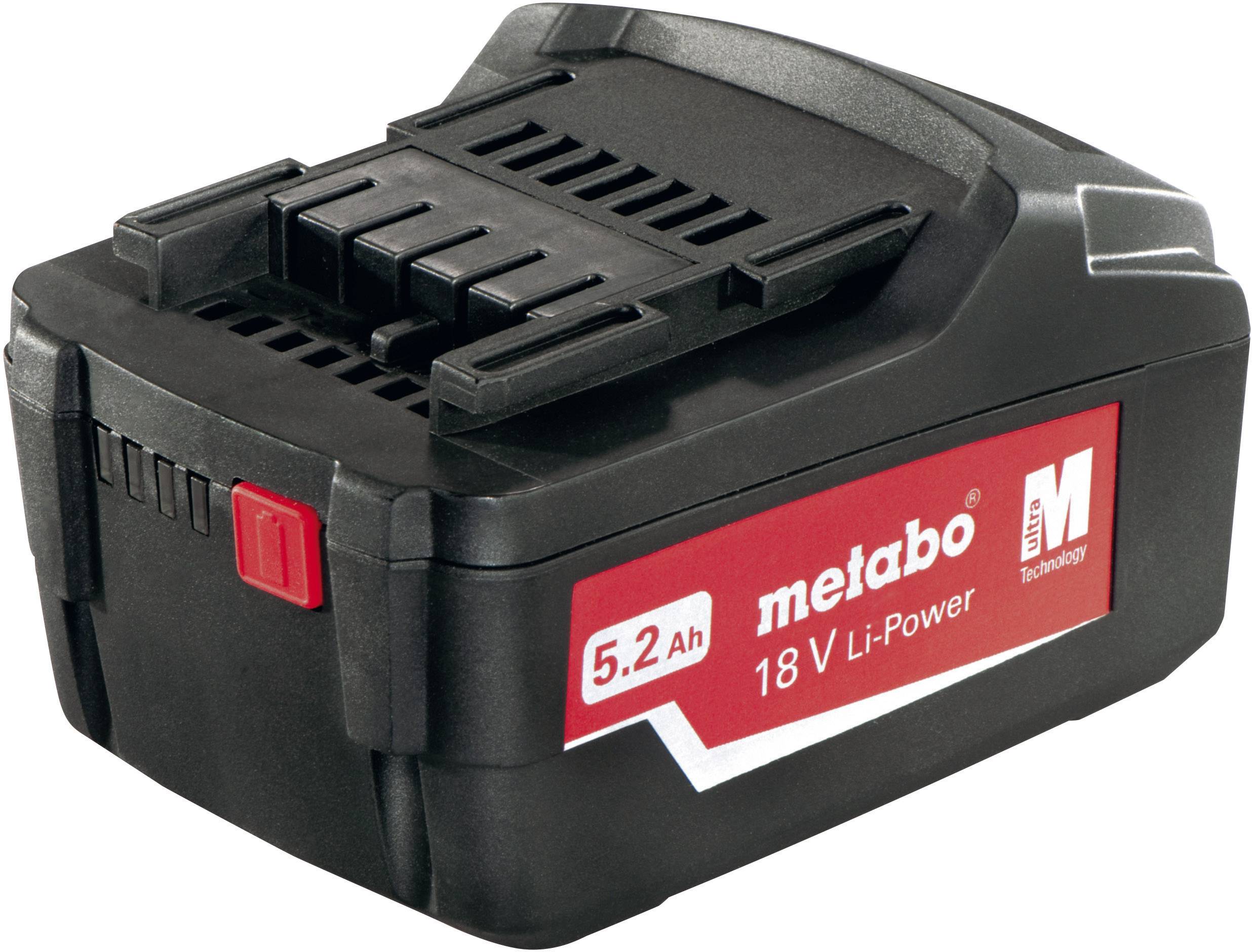 Metabo 18 V Li-Power 625592000 Werkzeug-Akku   5.2 Ah Li-Ion