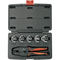 TOOLCRAFT PZ-506 430461 Crimpzangen-Set 6teilig Isolierte Kabelschuhe, Unisolierte, geschlossene Kabelschuhe, Offene, unisolierte TOOLCRAFT PZ-506 430461 Crimpzangen-Set 6teilig Isolierte Kabelschuhe, Unisolierte, geschlossene Kabelschuhe, Offene, unisolierte