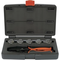 TOOLCRAFT PZ-506 430461 Crimpzangen-Set 6teilig Isolierte Kabelschuhe, Unisolierte, geschlossene Kabelschuhe, Offene, unisolierte TOOLCRAFT PZ-506 430461 Crimpzangen-Set 6teilig Isolierte Kabelschuhe, Unisolierte, geschlossene Kabelschuhe, Offene, unisolierte