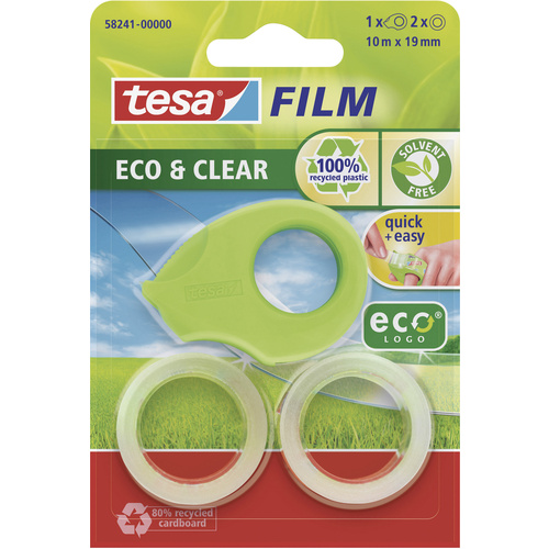 TESA 58241-00000-01 tesafilm ecoLogo® Hellgrün (L x B) 10m x 19mm 1St.