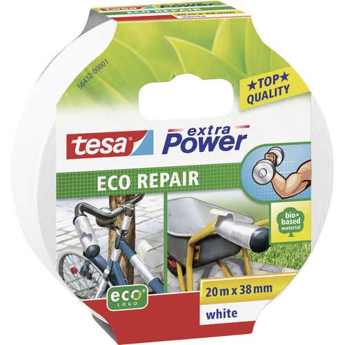 TESA ECO REPAIR 56432-00001-00 Gewebeklebeband tesa® extra Power Weiß (L x B) 20m x 38mm 1St.