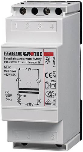Grothe 14102 Klingel-Transformator 8 V/AC 2A