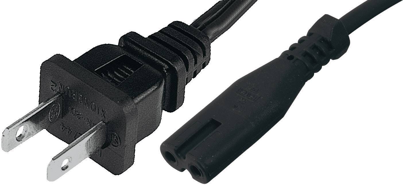 HAWA 1008267 Strom Netzkabel Schwarz 1.80 m