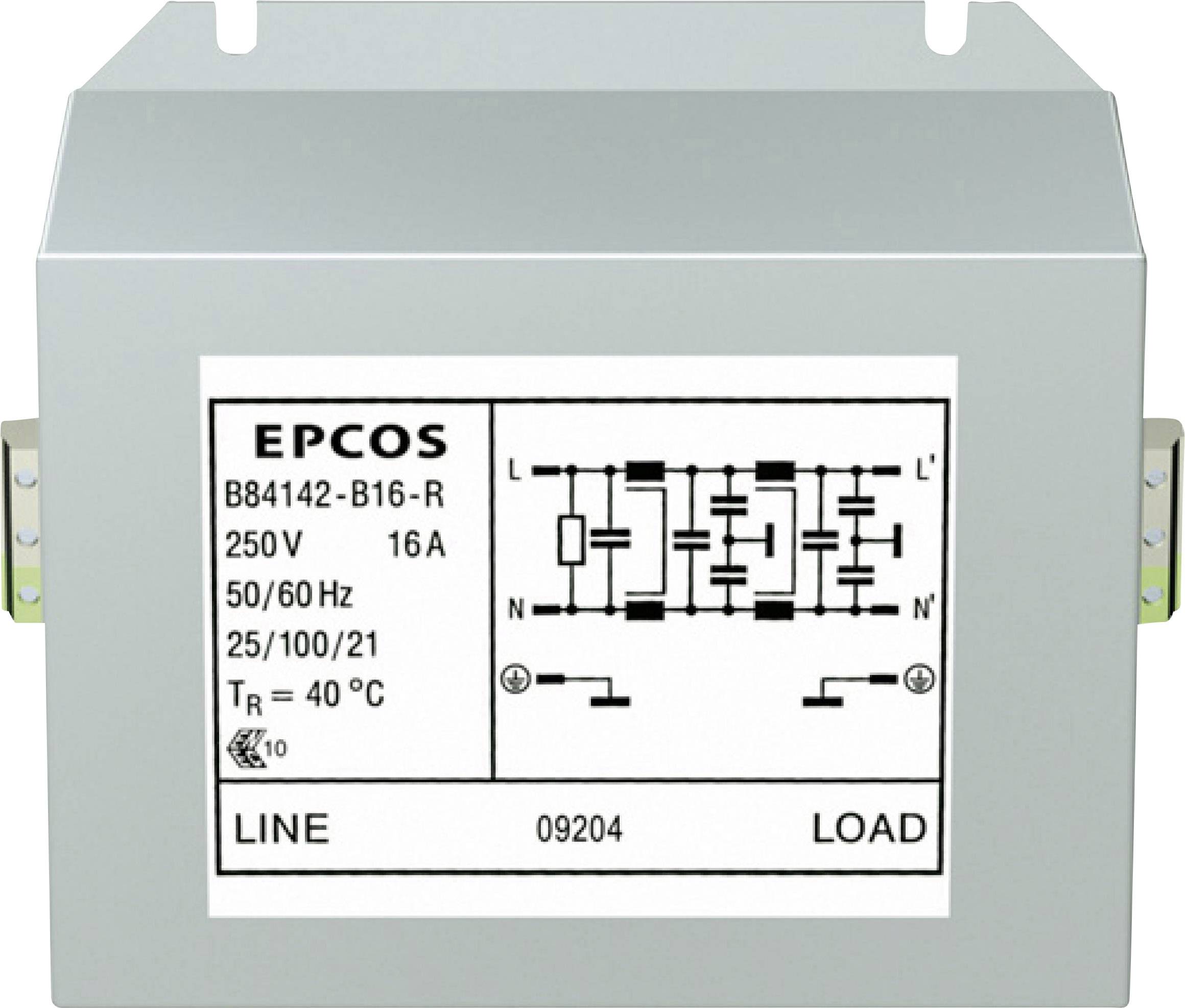 TDK B84142B0025R000 Entstörfilter 250 V/AC 25A (L x B x H) 156 x 100 x 81mm 1St.