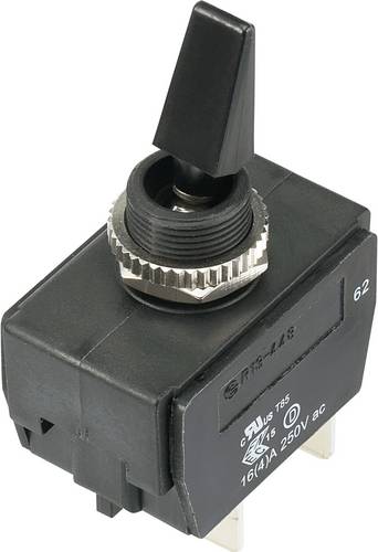 TRU Components 1588057 TC-R13-448F3-01A-HR Kippschalter 250 V/AC 16 A 2 x Aus/Ein IP56 rastend 1 St