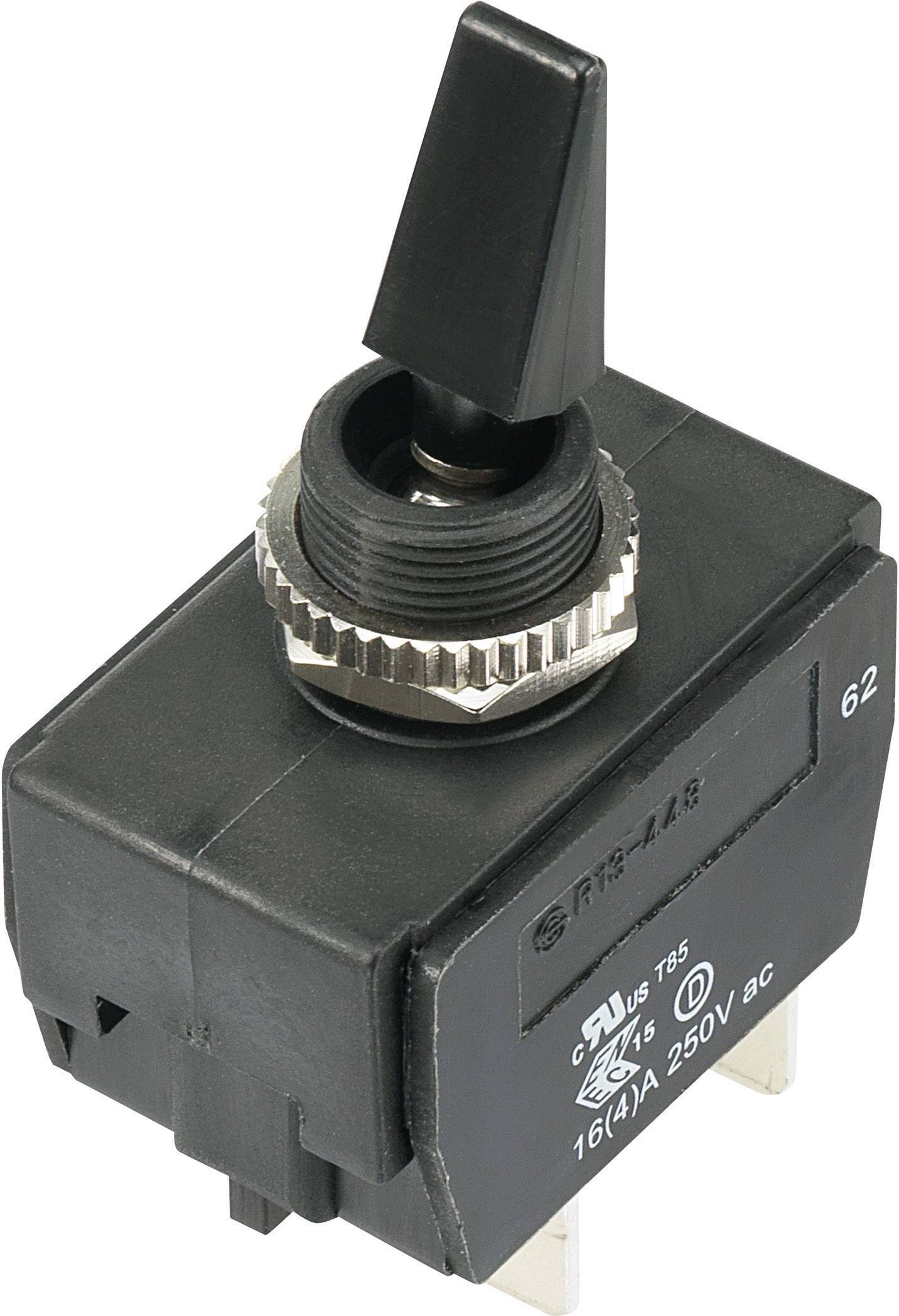 TRU Components 1588057 TC-R13-448F3-01A-HR Kippschalter 250 V/AC 16A 2 x Aus/Ein IP56 rastend 1St.