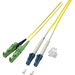 EFB Elektronik Glasfaser LWL Anschlusskabel [1x E2000®/APC 8°-Stecker - 1x LC-Stecker] 9/125 µ Singlemode OS2 3.00m