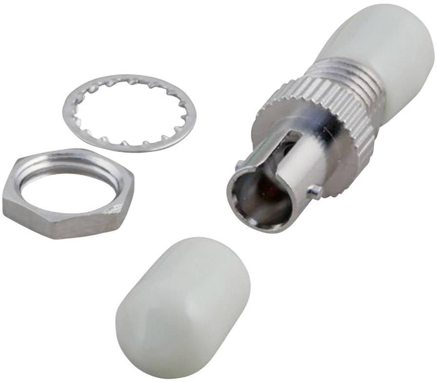 Kupplung ST/ST im Metallgehäuse SM -- Keramikhülse Adapter / Konverter /