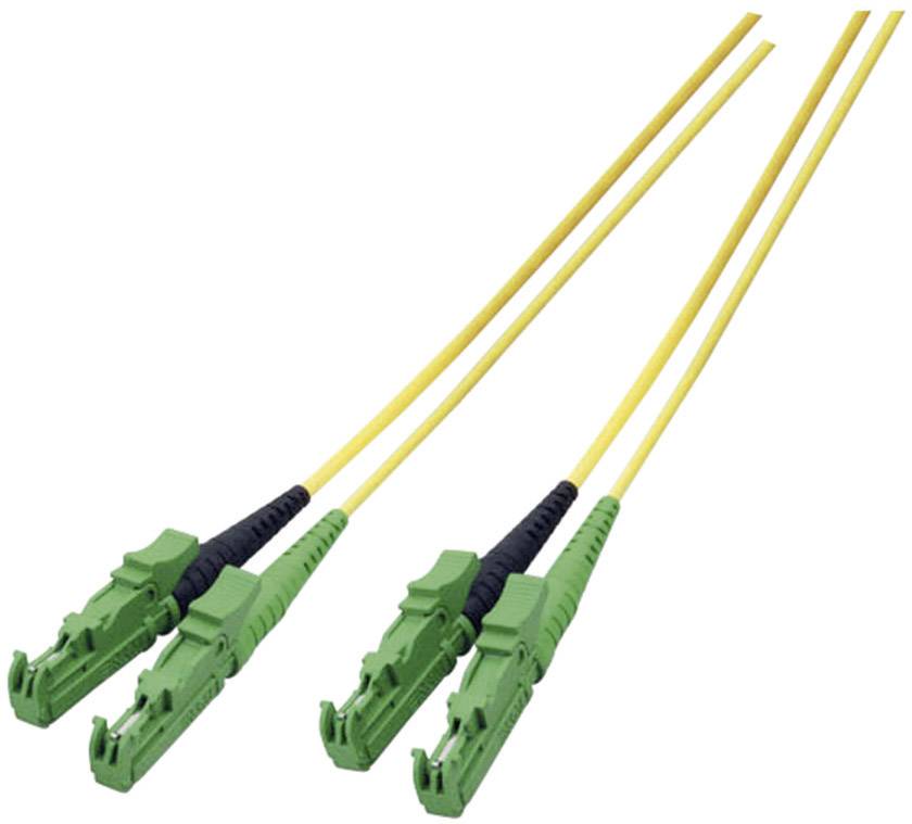 EFB Elektronik O0933.20 Glasfaser LWL Anschlusskabel 20.00 m Gelb [1x E2000®/APC 8°-Stecker - 1x E2000®/APC 8°-Stecker] 9/125 µ Singlemode OS2