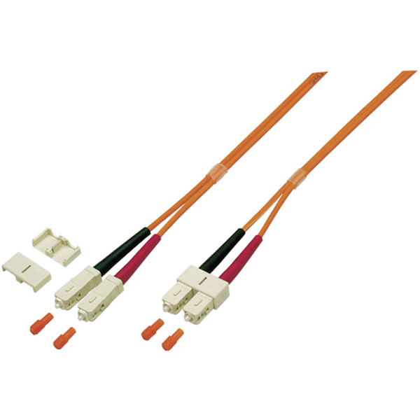 EFB Elektronik O7413.10 Glasfaser LWL Anschlusskabel [1x SC-Stecker - 1x SC-Stecker] 50/125 µ Multimode OM3 10.00m