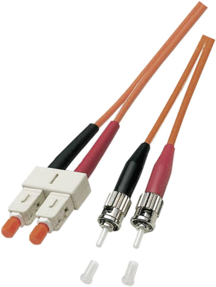 EFB Elektronik O6353.10 Glasfaser LWL Anschlusskabel [1x ST-Stecker - 1x SC-Stecker] 50/125 µ Multimode OM2 10.00 m