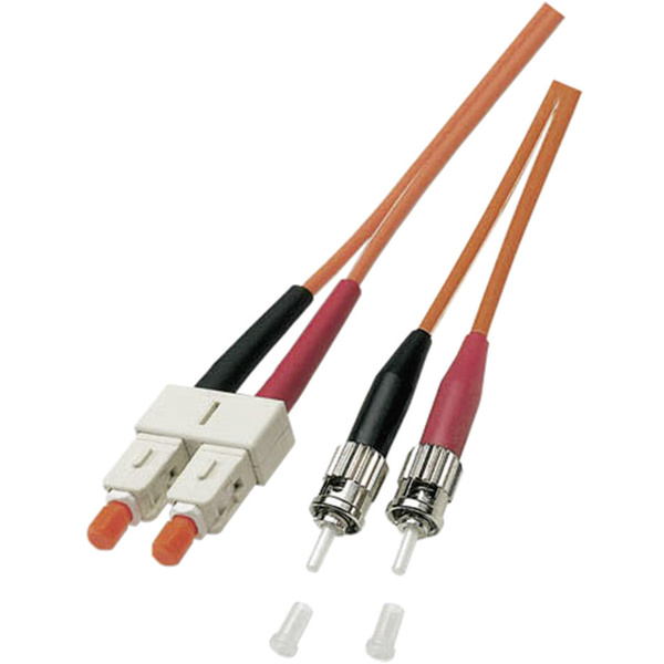 EFB Elektronik O6353.1 Glasfaser LWL Anschlusskabel [1x ST-Stecker - 1x SC-Stecker] 50/125 µ Multimode OM2 1.00m