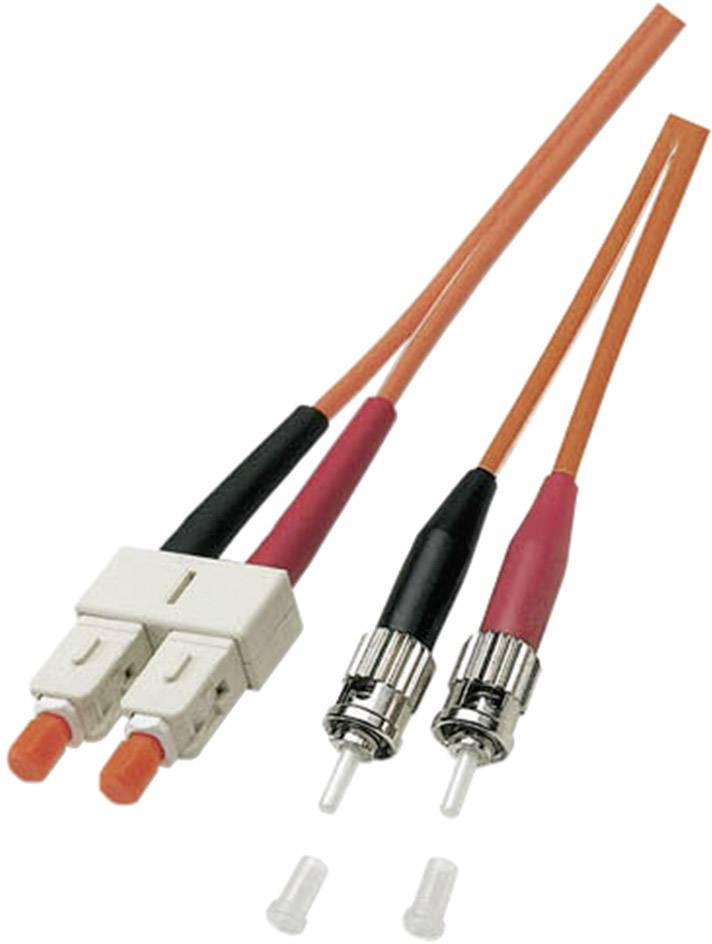 EFB Elektronik O6353.5 Glasfaser LWL Anschlusskabel 5.00 m Orange [1x ST-Stecker - 1x SC-Stecker] 50/125 µ Multimode OM2