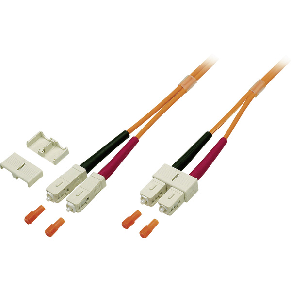 Câble de raccordement FO EFB Elektronik O6413.1 [1x SC mâle - 1x SC mâle] 50/125 µ Multimode OM2 1.00 m