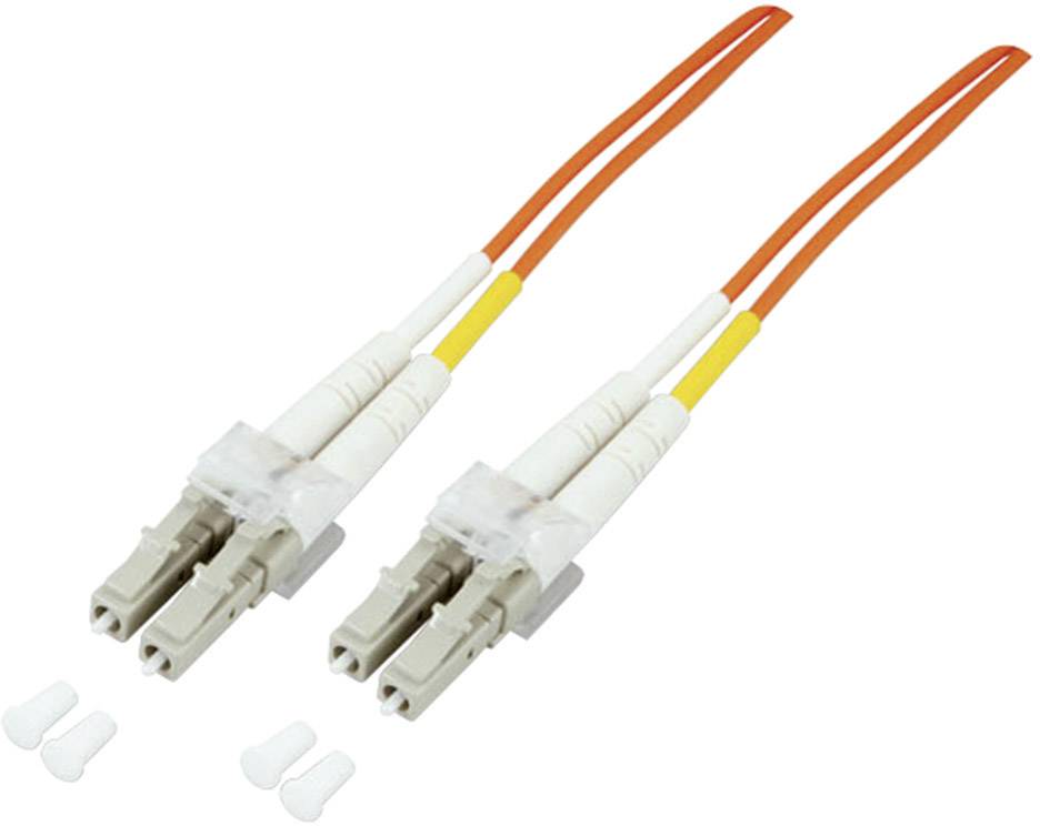 EFB Elektronik O0310.1 Glasfaser LWL Anschlusskabel 1.00 m Orange [1x LC-Stecker - 1x LC-Stecker] 50/125 µ Multimode OM2