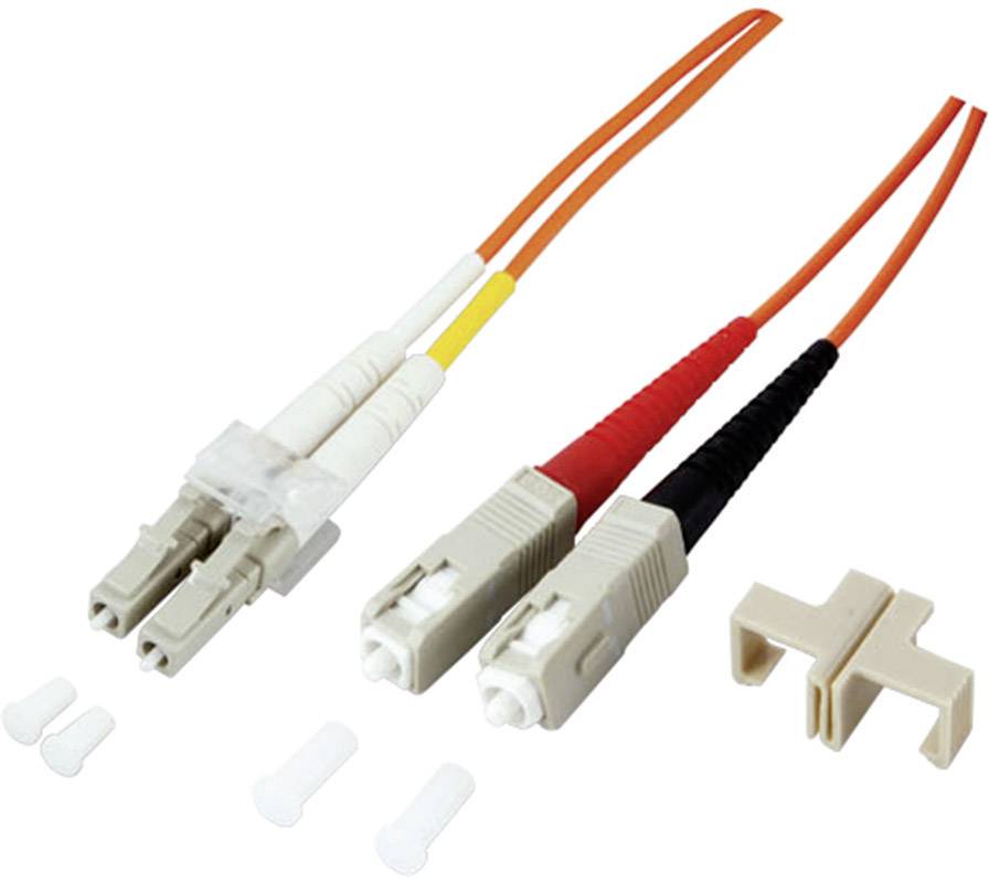 EFB Elektronik O0320.3 Glasfaser LWL Anschlusskabel [1x LC-Stecker - 1x SC-Stecker] 50/125 µ Multimode OM2 3.00 m