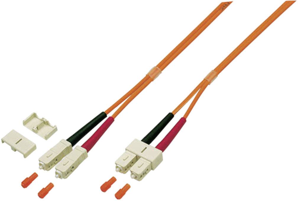 EFB Elektronik O7413.2 Glasfaser LWL Anschlusskabel [1x SC-Stecker - 1x SC-Stecker] 50/125 µ Multimode OM3 2.00 m