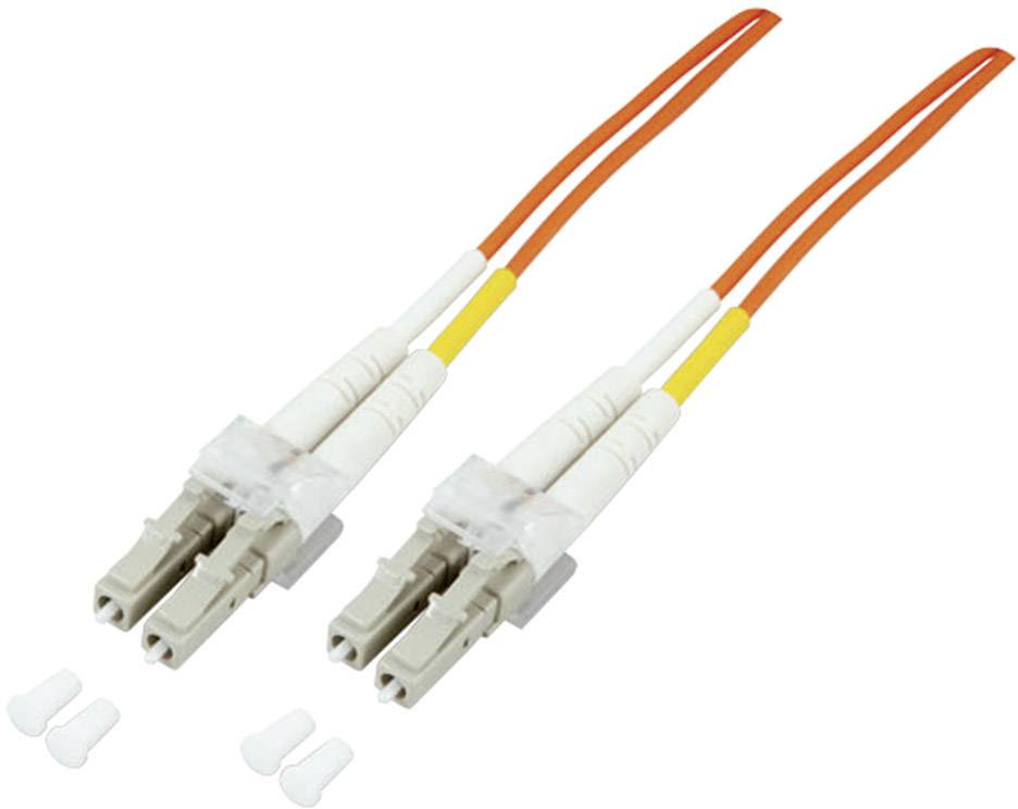 EFB Elektronik O0310.10 Glasfaser LWL Anschlusskabel 10.00 m Orange [1x LC-Stecker - 1x LC-Stecker] 50/125 µ Multimode OM2