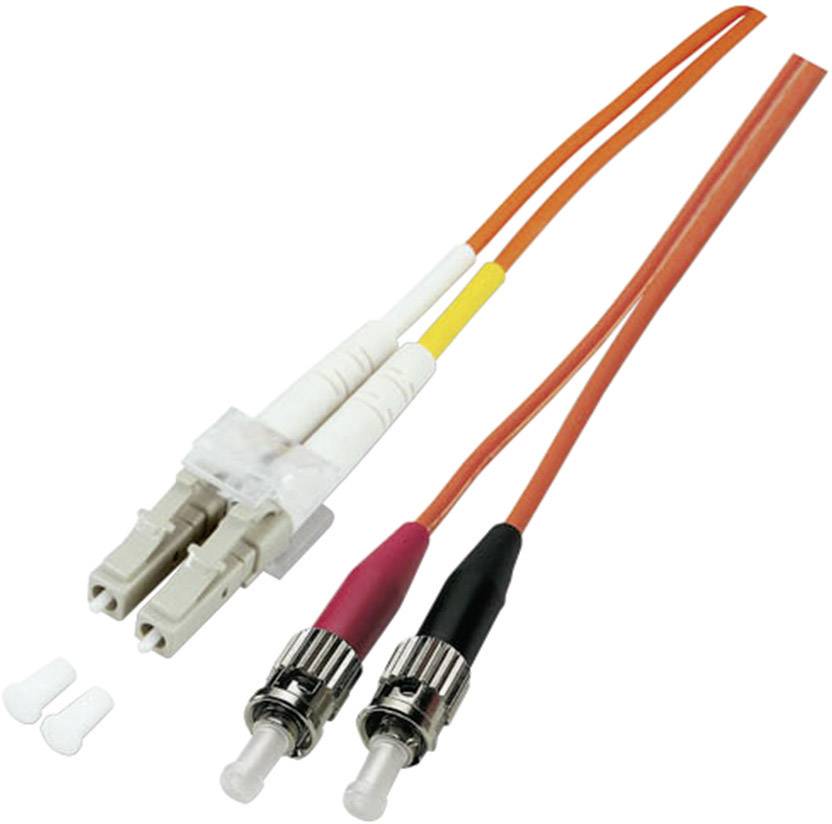 EFB Elektronik O0313.15 Glasfaser LWL Anschlusskabel 15.00 m Türkis [1x LC-Stecker - 1x ST-Stecker] 50/125 µ Multimode OM3