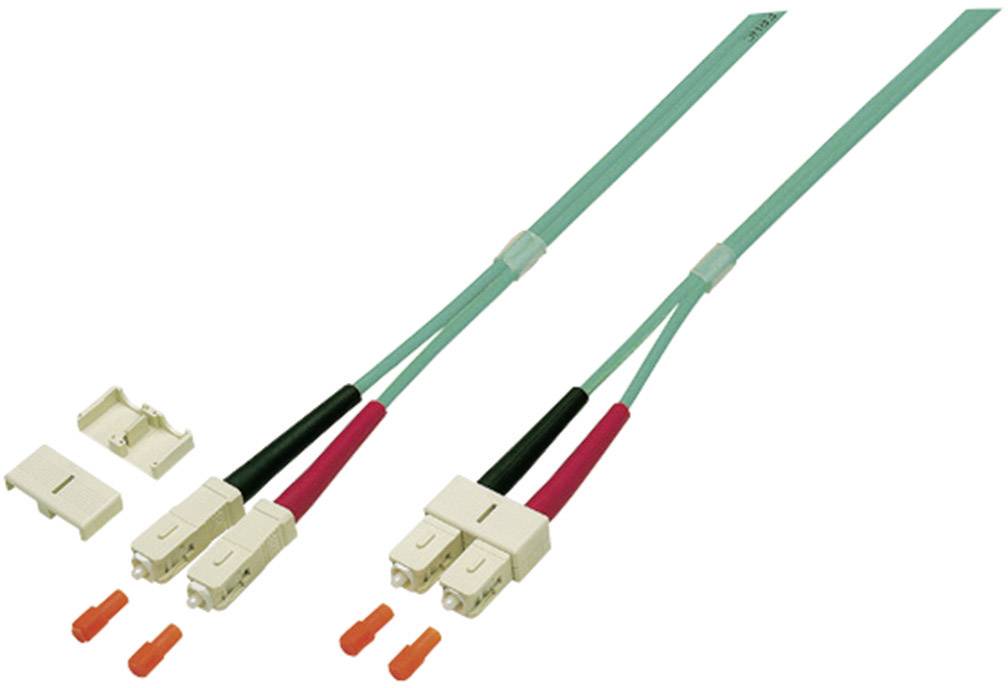 EFB Elektronik O0318.3 Glasfaser LWL Anschlusskabel [1x SC-Stecker - 1x SC-Stecker] 50/125 µ Multimode OM4 3.00 m