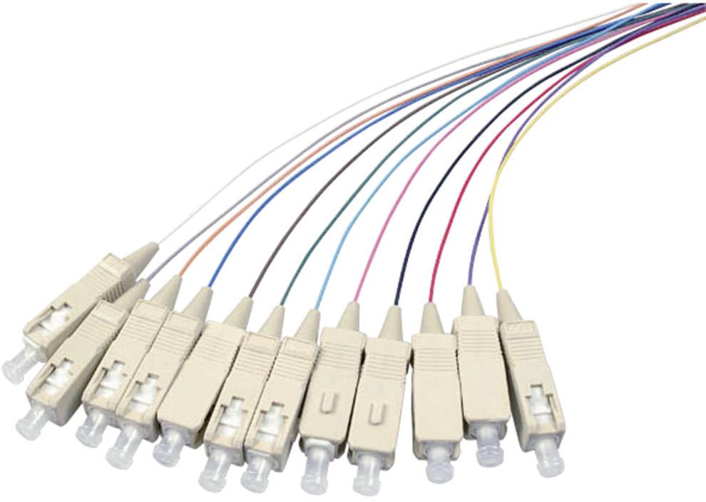 EFB Elektronik O1022.2 Glasfaser LWL Anschlusskabel [1x SC-Stecker - 1x offene Kabelenden] 9/125 µ Singlemode OS2 2.00 m