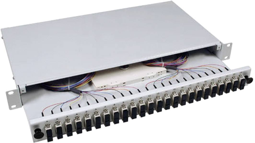 EFB Elektronik B71203.12OM3 LWL-Spleißbox 12 Port SC Bestückt 1 HE