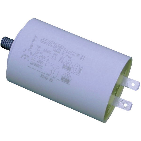 Condensateur moteur MKP 20 µF 450 V/AC Weltron WB40200/A 1 pc(s) à enficher 5 % (Ø x H) 40 mm x 71 mm