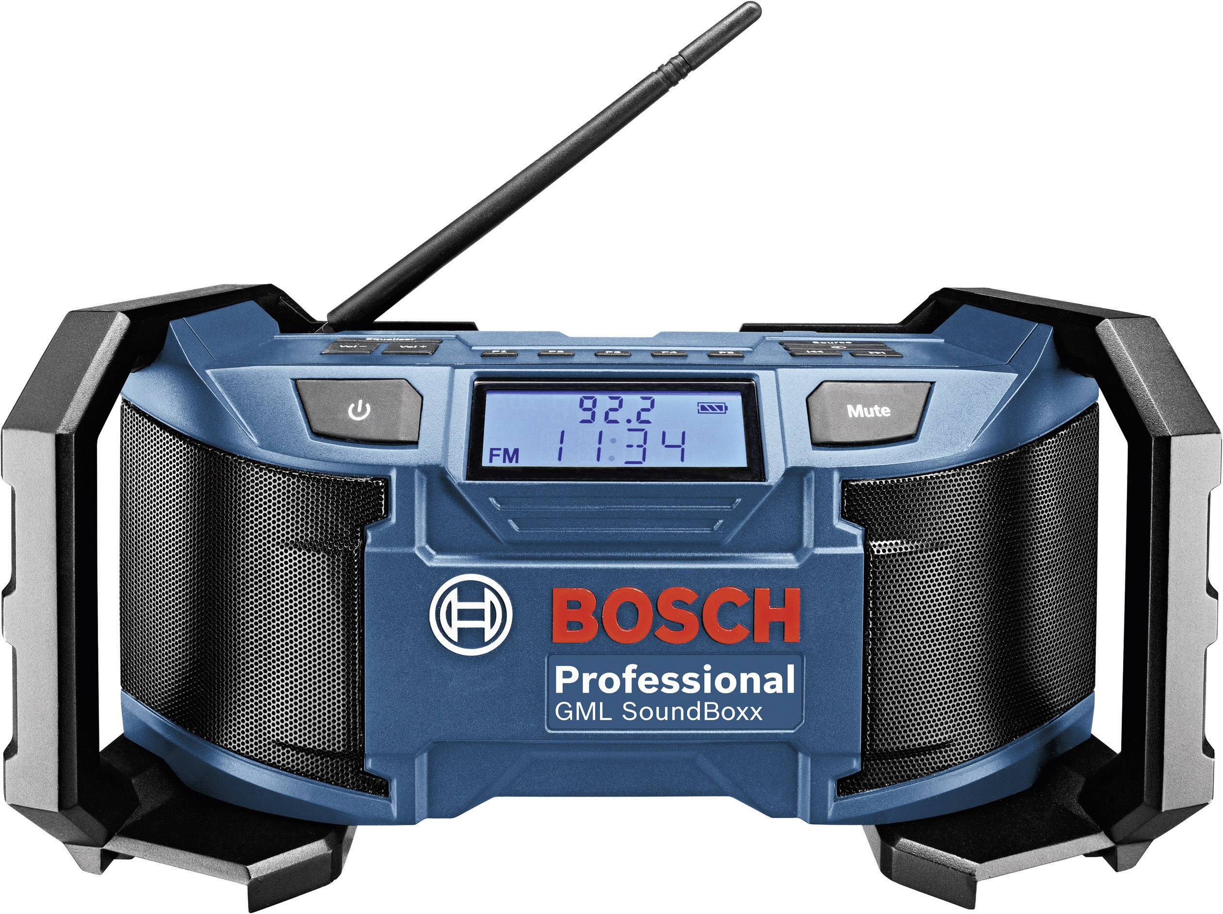 Bosch Professional GML 14,4/18V Baustellenradio UKW Blau, Schwarz
