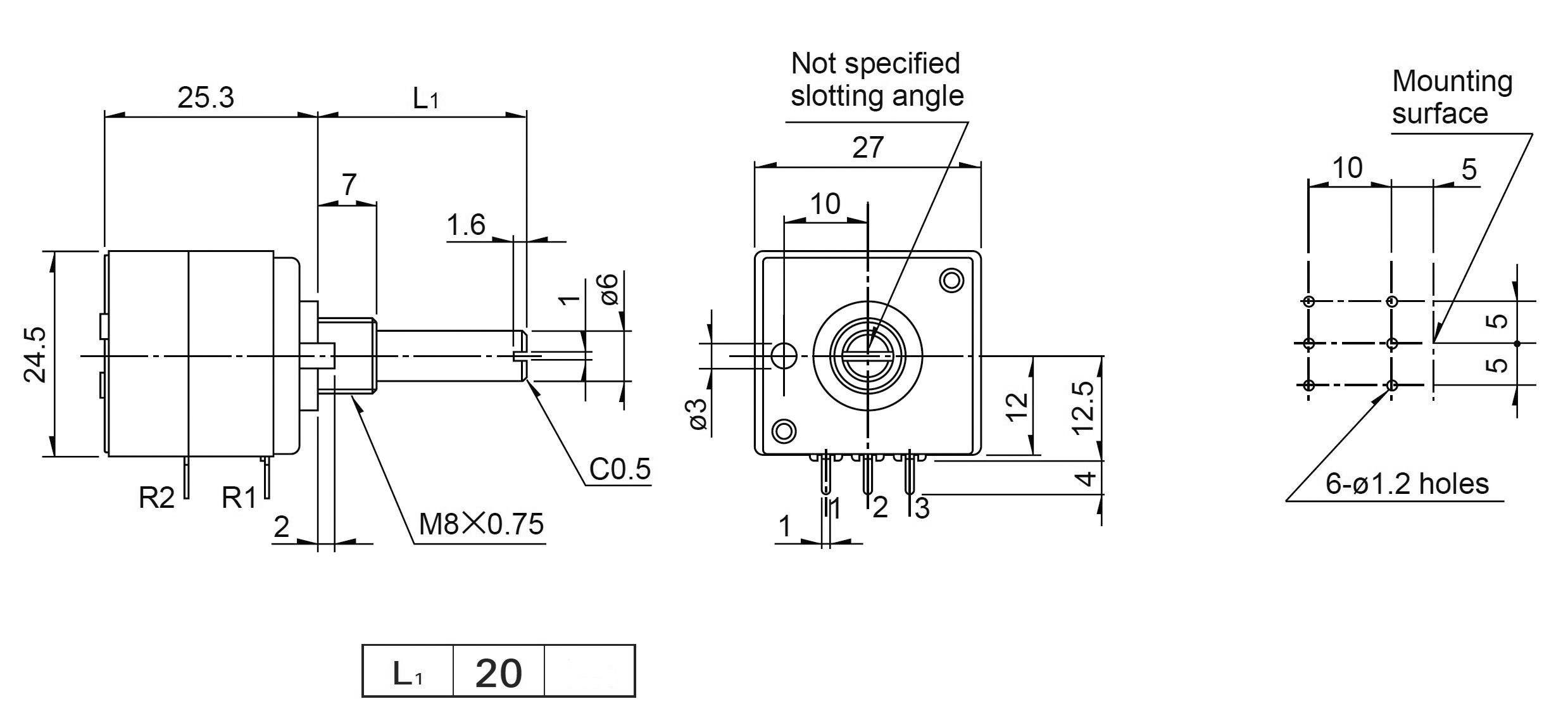 ALPS RK 27112 100K Dreh-Potentiometer staubdicht Stereo 0.05W 100kΩ 1St.