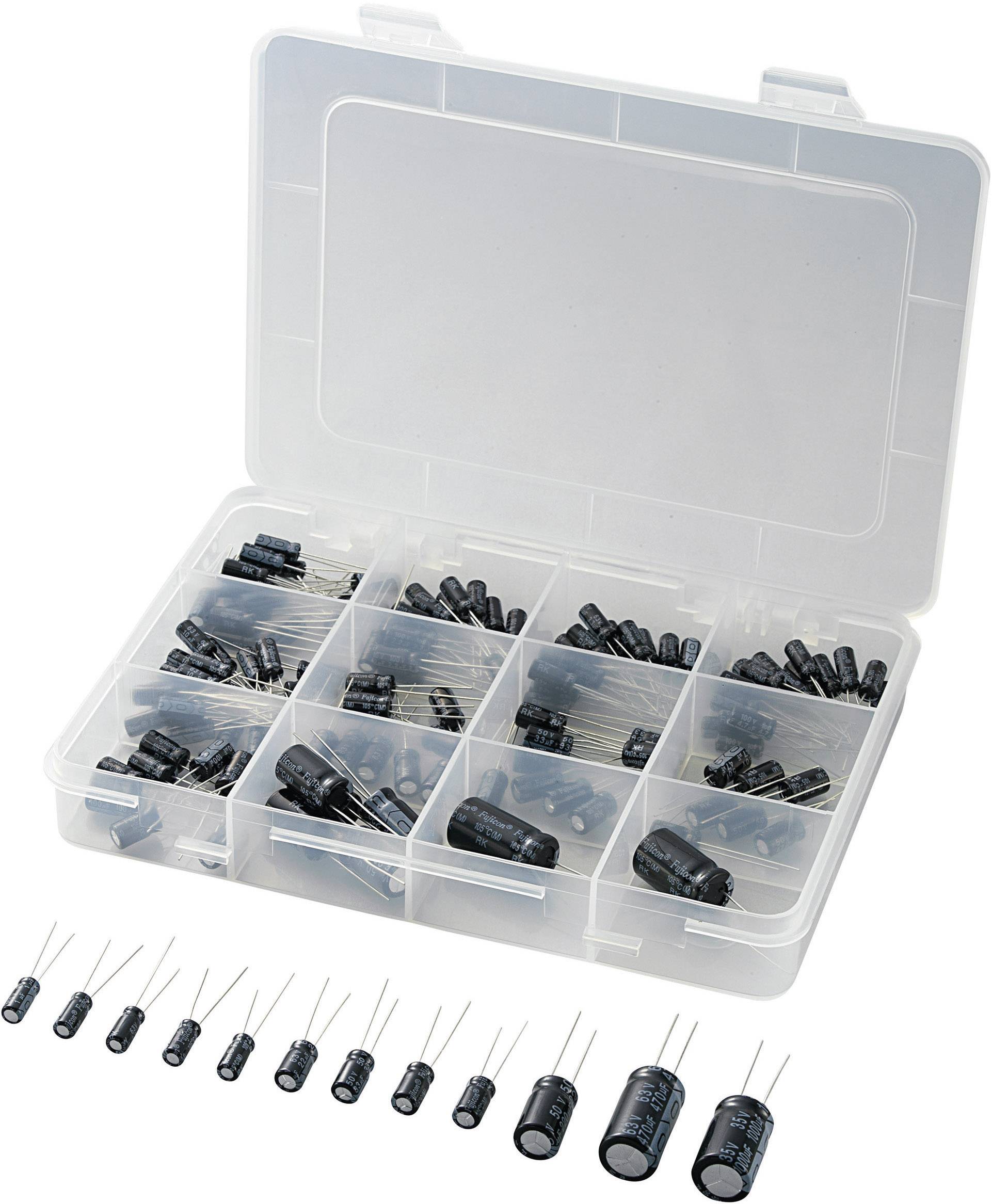 TRU Components Elektrolyt-Kondensator Sortiment radial bedrahtet 20 % 148 St.