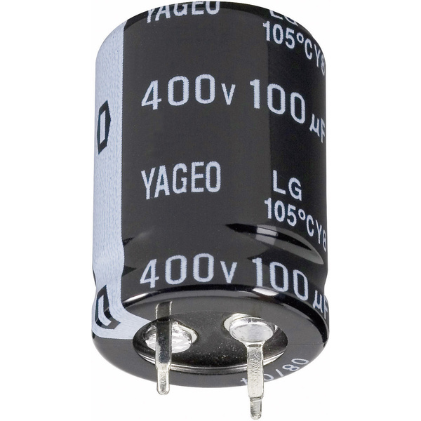 Yageo LG100M2200BPF-3040 Elektrolyt-Kondensator SnapIn 10mm 2200 µF 100V 20% (Ø x H) 30mm x 40mm 1St.