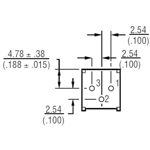 Bourns 3386P-1-202LF 3386P-1-202LF Trimmer linear 0.5W 2kΩ 310° | SMDV