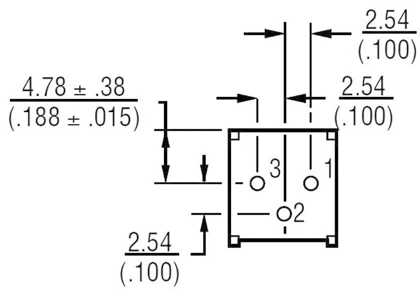 Bourns 3386P-1-202LF 3386P-1-202LF Trimmer linear 0.5W 2kΩ 310°