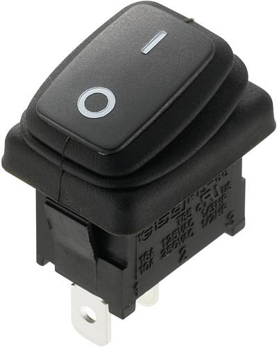TRU Components 1588062 Wippschalter TC-R13-66A8-02 250 V/AC 10 A 1 x Aus/Ein IP65 rastend