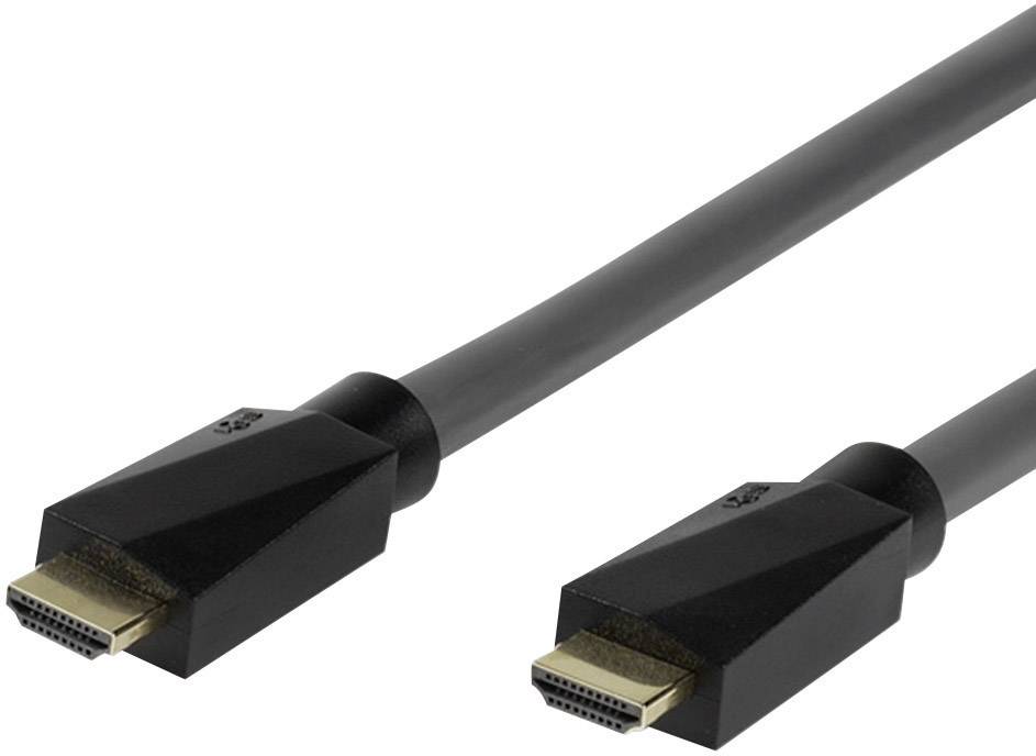 Sound & Image HDMI Anschlusskabel 10.00m Audio Return Channel, vergoldete Steckkontakte, Ultra HD (4k) HDMI Schwarz [1x